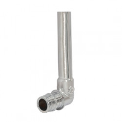 GX128 - Připojovací kolenová garnitura - délka chromované CU trubky 300 mm
