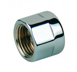 T177 - Přechodka z adaptérového závitu 16 na vnitřní 1/2" závit, leštěný chrom.